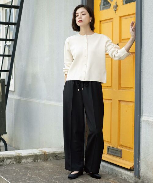 OPAQUE.CLIP / オペーク ドット クリップ パンツ | 《SS-LLサイズ》ストレッチ美脚イージーワイドパンツ【防シワ/洗濯機洗い可】 | 詳細8