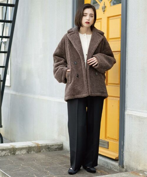 OPAQUE.CLIP / オペーク ドット クリップ パンツ | 《SS-LLサイズ》ストレッチ美脚イージーワイドパンツ【防シワ/洗濯機洗い可】 | 詳細9