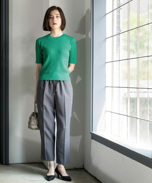 OPAQUE.CLIP / オペーク ドット クリップ パンツ | 《SS-LLサイズ》ストレッチ美脚イージーテーパードパンツ【防シワ/洗濯機洗い可】 | 詳細3