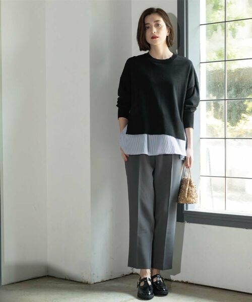 OPAQUE.CLIP / オペーク ドット クリップ パンツ | 《SS-LLサイズ》ストレッチ美脚イージーテーパードパンツ【防シワ/洗濯機洗い可】 | 詳細5