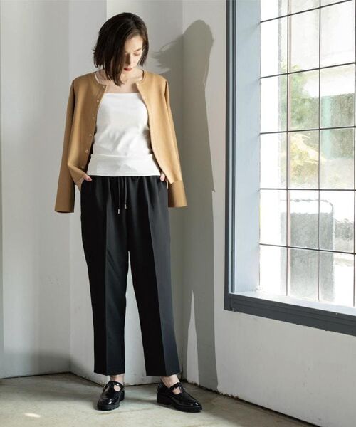 OPAQUE.CLIP / オペーク ドット クリップ パンツ | 《SS-LLサイズ》ストレッチ美脚イージーテーパードパンツ【防シワ/洗濯機洗い可】 | 詳細8