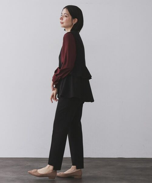 OPAQUE.CLIP / オペーク ドット クリップ ショート・ハーフ・半端丈パンツ | ステップヘムテーパードパンツ/セットアップ対応可【洗濯機洗い可】 | 詳細19