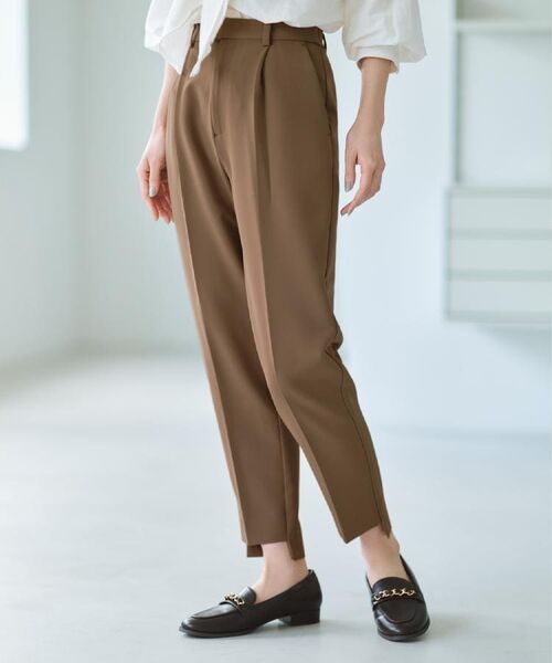 OPAQUE.CLIP / オペーク ドット クリップ ショート・ハーフ・半端丈パンツ | ステップヘムテーパードパンツ/セットアップ対応可【洗濯機洗い可】 | 詳細21