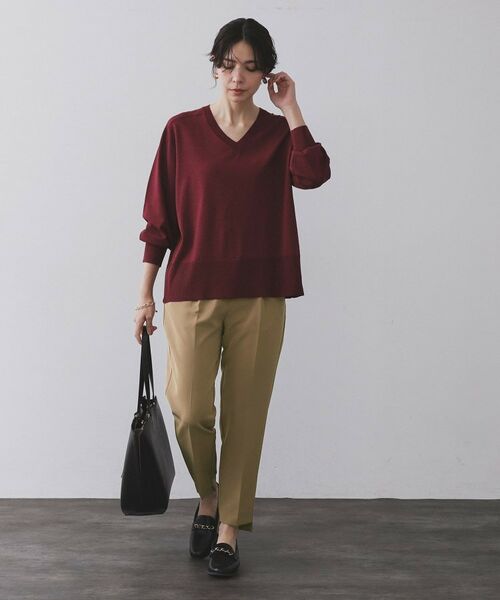 OPAQUE.CLIP / オペーク ドット クリップ ショート・ハーフ・半端丈パンツ | ステップヘムテーパードパンツ/セットアップ対応可【洗濯機洗い可】 | 詳細24