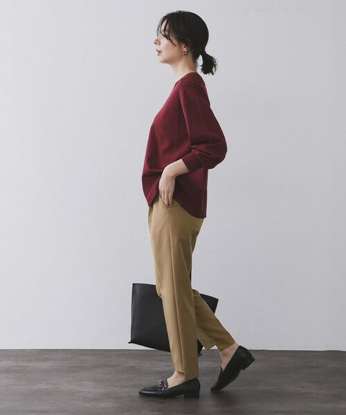 OPAQUE.CLIP / オペーク ドット クリップ ショート・ハーフ・半端丈パンツ | ステップヘムテーパードパンツ/セットアップ対応可【洗濯機洗い可】 | 詳細25