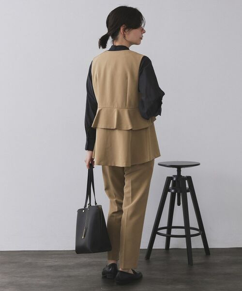 OPAQUE.CLIP / オペーク ドット クリップ ショート・ハーフ・半端丈パンツ | ステップヘムテーパードパンツ/セットアップ対応可【洗濯機洗い可】 | 詳細27