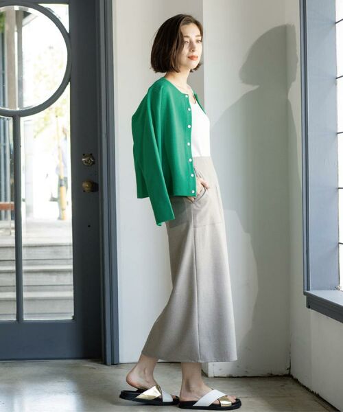 OPAQUE.CLIP / オペーク ドット クリップ ロング・マキシ丈スカート | ストレッチダブルポケットタイトスカート【洗える】 | 詳細14