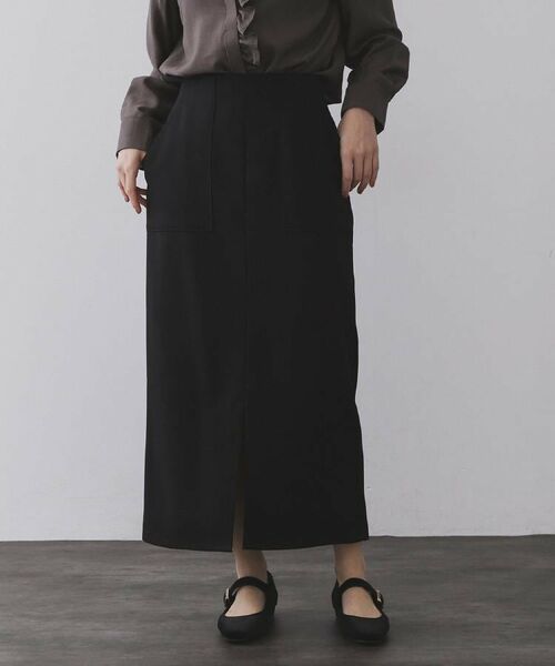 OPAQUE.CLIP / オペーク ドット クリップ ロング・マキシ丈スカート | ストレッチダブルポケットタイトスカート【洗える】 | 詳細20