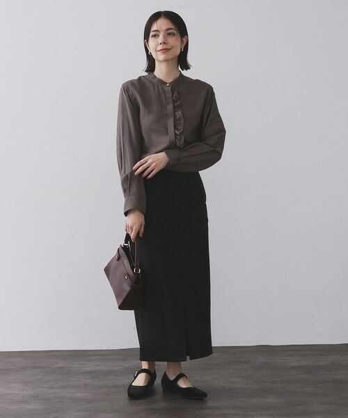 OPAQUE.CLIP / オペーク ドット クリップ ロング・マキシ丈スカート | ストレッチダブルポケットタイトスカート【洗える】 | 詳細21