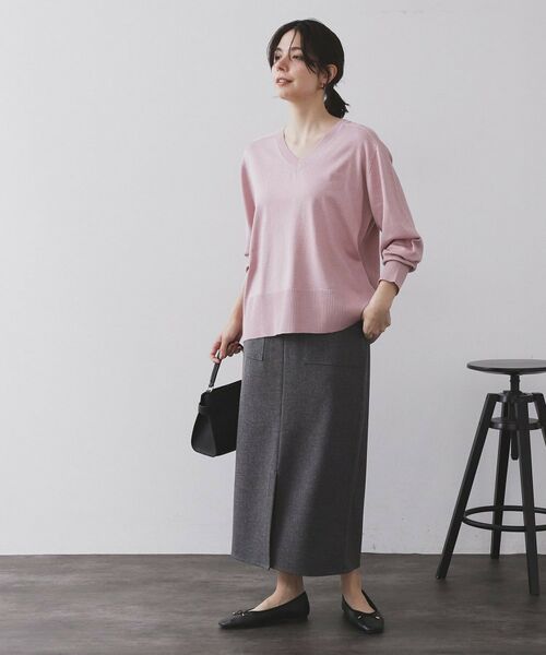 OPAQUE.CLIP / オペーク ドット クリップ ロング・マキシ丈スカート | ストレッチダブルポケットタイトスカート【洗える】 | 詳細25