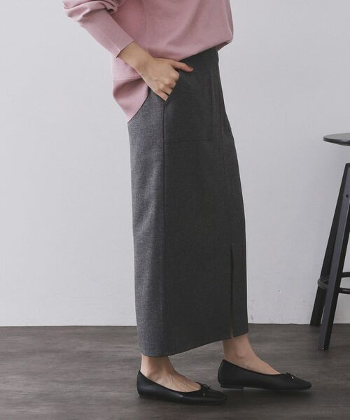 OPAQUE.CLIP / オペーク ドット クリップ ロング・マキシ丈スカート | ストレッチダブルポケットタイトスカート【洗える】 | 詳細26