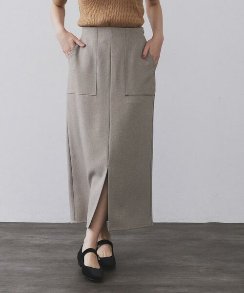 OPAQUE.CLIP / オペーク ドット クリップ ロング・マキシ丈スカート | ストレッチダブルポケットタイトスカート【洗える】 | 詳細30