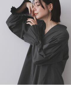 OPAQUE.CLIP / オペーク ドット クリップ シャツ・ブラウス | プリーツキャンディスリーブブラウス【洗濯機洗い可】