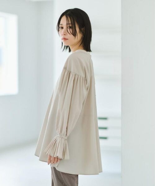 OPAQUE.CLIP / オペーク ドット クリップ シャツ・ブラウス | プリーツキャンディスリーブブラウス【洗濯機洗い可】 | 詳細10