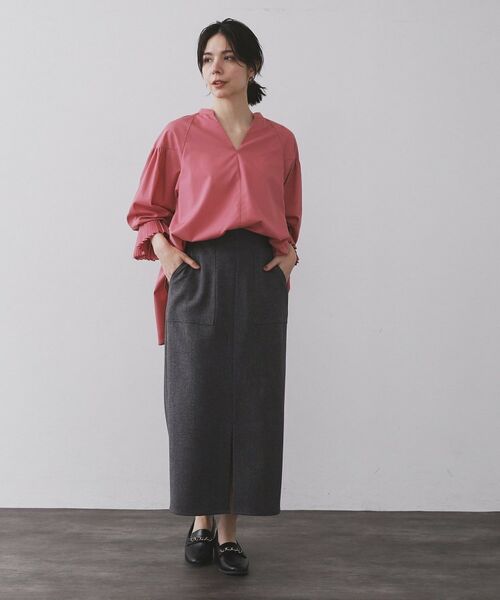 OPAQUE.CLIP / オペーク ドット クリップ シャツ・ブラウス | プリーツキャンディスリーブブラウス【洗濯機洗い可】 | 詳細16