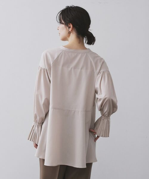 OPAQUE.CLIP / オペーク ドット クリップ シャツ・ブラウス | プリーツキャンディスリーブブラウス【洗濯機洗い可】 | 詳細21