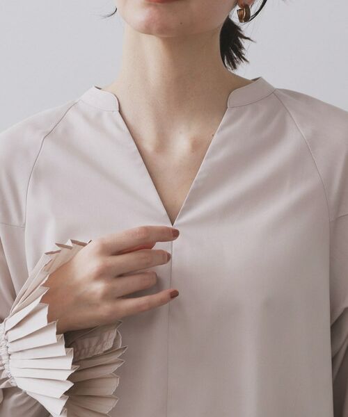 OPAQUE.CLIP / オペーク ドット クリップ シャツ・ブラウス | プリーツキャンディスリーブブラウス【洗濯機洗い可】 | 詳細22