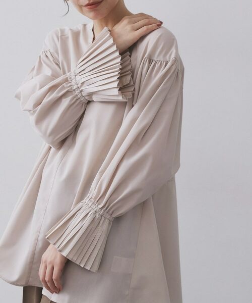 OPAQUE.CLIP / オペーク ドット クリップ シャツ・ブラウス | プリーツキャンディスリーブブラウス【洗濯機洗い可】 | 詳細23