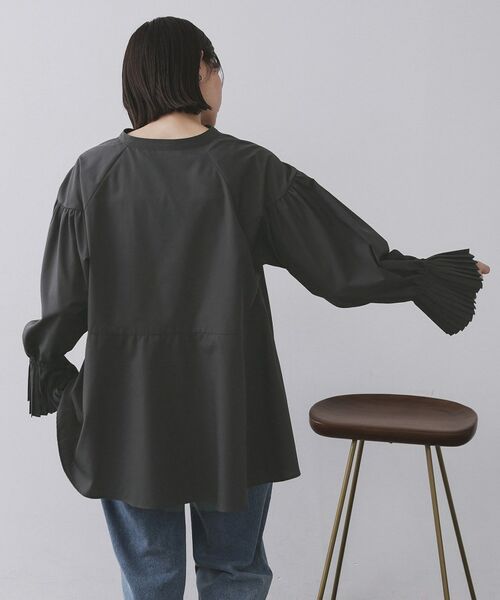 OPAQUE.CLIP / オペーク ドット クリップ シャツ・ブラウス | プリーツキャンディスリーブブラウス【洗濯機洗い可】 | 詳細5