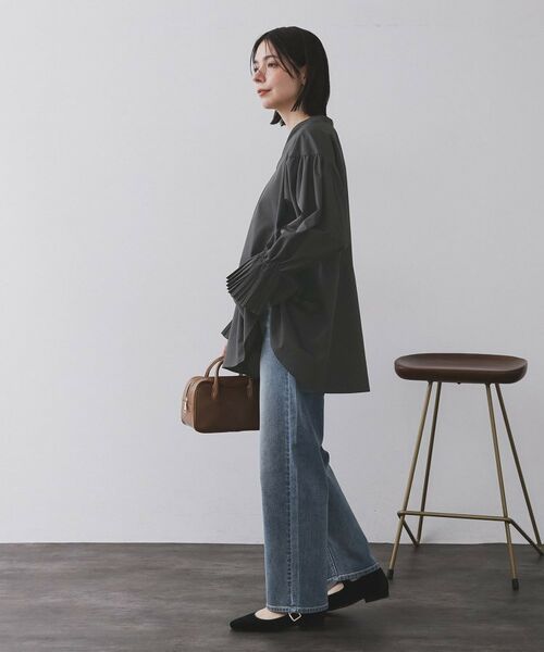 OPAQUE.CLIP / オペーク ドット クリップ シャツ・ブラウス | プリーツキャンディスリーブブラウス【洗濯機洗い可】 | 詳細7