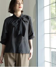 OPAQUE.CLIP / オペーク ドット クリップ シャツ・ブラウス | 《BAILA掲載》2WAYシアーボウタイブラウス【洗濯機洗い可】
