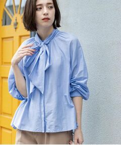 OPAQUE.CLIP / オペーク ドット クリップ シャツ・ブラウス | 《BAILA掲載》2WAYシアーボウタイブラウス【洗濯機洗い可】