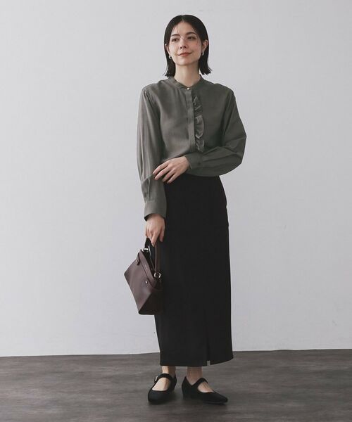 OPAQUE.CLIP / オペーク ドット クリップ シャツ・ブラウス | フロントフリルブラウス【洗濯機OK】 | 詳細24