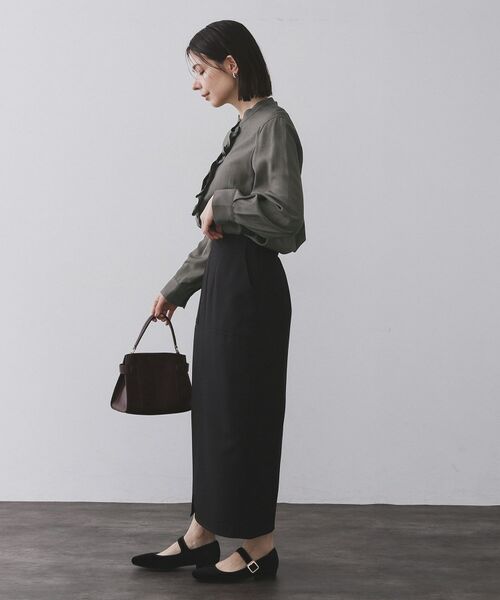 OPAQUE.CLIP / オペーク ドット クリップ シャツ・ブラウス | フロントフリルブラウス【洗濯機OK】 | 詳細25