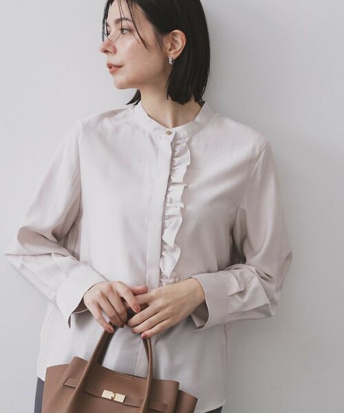 OPAQUE.CLIP / オペーク ドット クリップ シャツ・ブラウス | フロントフリルブラウス【洗濯機OK】 | 詳細28