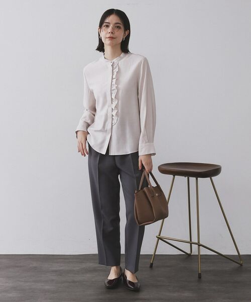 OPAQUE.CLIP / オペーク ドット クリップ シャツ・ブラウス | フロントフリルブラウス【洗濯機OK】 | 詳細29