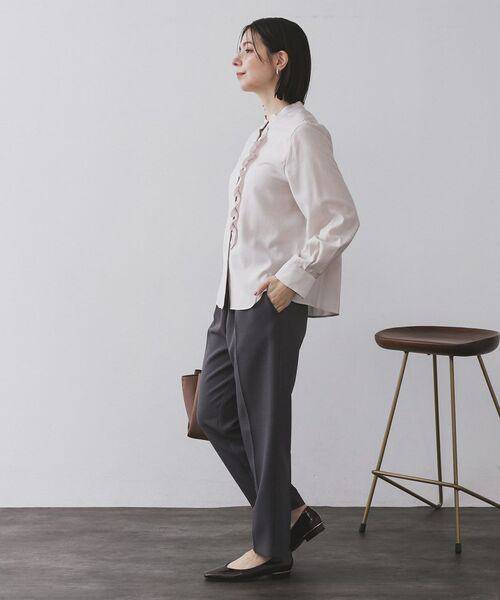 OPAQUE.CLIP / オペーク ドット クリップ シャツ・ブラウス | フロントフリルブラウス【洗濯機OK】 | 詳細30