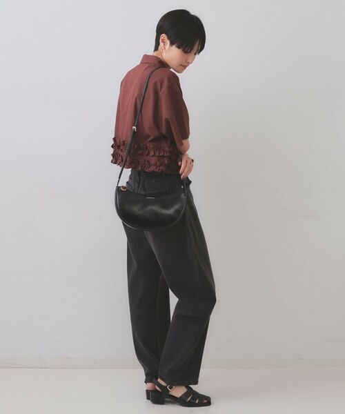 OPAQUE.CLIP / オペーク ドット クリップ ショルダーバッグ | 【軽量】オイル調合皮ムーンショルダーバッグ | 詳細2