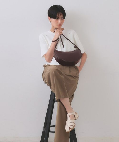 OPAQUE.CLIP / オペーク ドット クリップ ショルダーバッグ | 【軽量】オイル調合皮ムーンショルダーバッグ | 詳細4