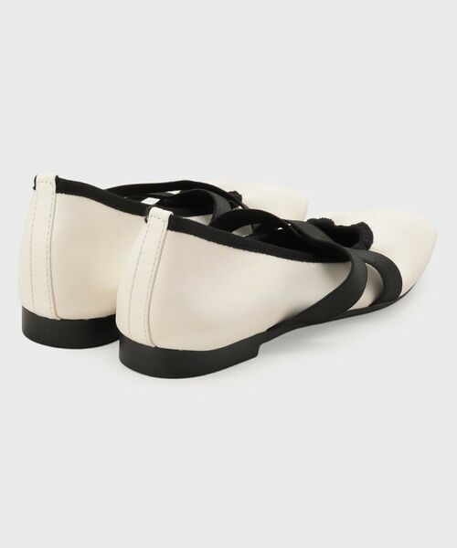 OPAQUE.CLIP / オペーク ドット クリップ フラットシューズ | クロスゴムデザインバレエシューズ | 詳細3