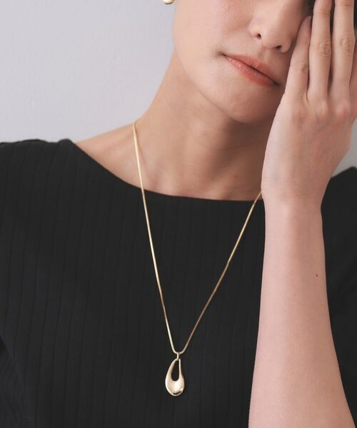 OPAQUE.CLIP / オペーク ドット クリップ ネックレス・ペンダント・チョーカー | 【2WAY】しずくメタルネックレス | 詳細5