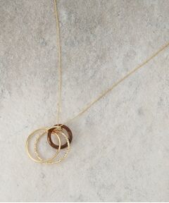 OPAQUE.CLIP / オペーク ドット クリップ ネックレス・ペンダント・チョーカー | トリプルリングネックレス