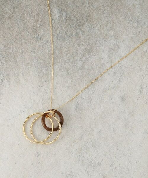 OPAQUE.CLIP / オペーク ドット クリップ ネックレス・ペンダント・チョーカー | トリプルリングネックレス | 詳細1