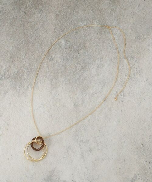 OPAQUE.CLIP / オペーク ドット クリップ ネックレス・ペンダント・チョーカー | トリプルリングネックレス | 詳細2