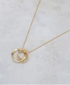 OPAQUE.CLIP / オペーク ドット クリップ ネックレス・ペンダント・チョーカー | トリプルリングビジューネックレス