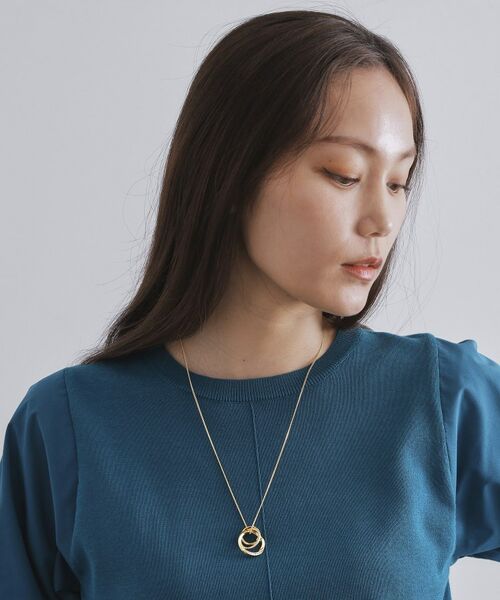 OPAQUE.CLIP / オペーク ドット クリップ ネックレス・ペンダント・チョーカー | トリプルリングビジューネックレス | 詳細4