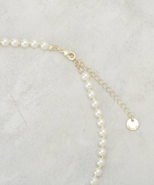 OPAQUE.CLIP / オペーク ドット クリップ ネックレス・ペンダント・チョーカー | 大小フェイクパールネックス | 詳細2