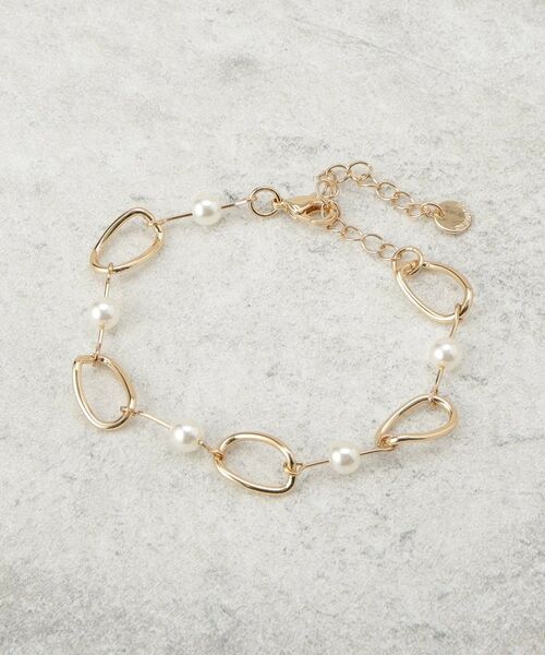 OPAQUE.CLIP / オペーク ドット クリップ ブレスレット・バングル | メタル×フェイクパールブレスレット | 詳細1