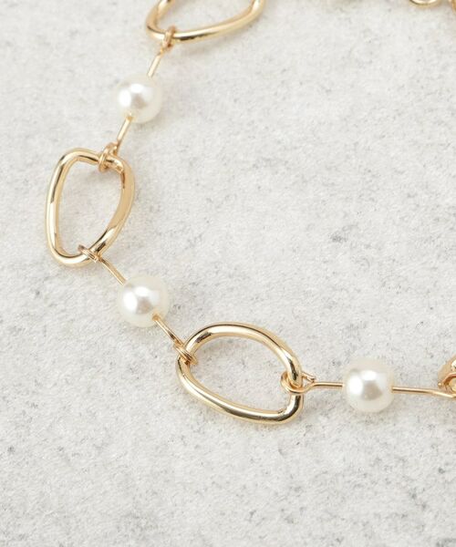 OPAQUE.CLIP / オペーク ドット クリップ ブレスレット・バングル | メタル×フェイクパールブレスレット | 詳細2