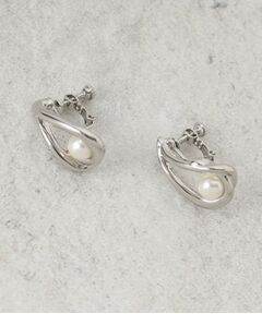 OPAQUE.CLIP / オペーク ドット クリップ ピアス・イヤリング | しずくメタル×フェイクパールイヤリング