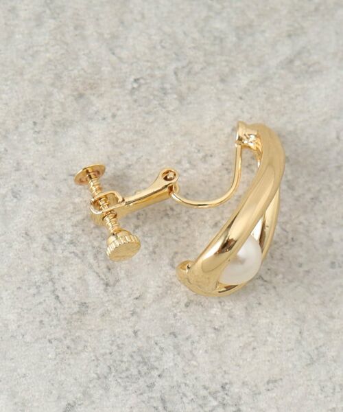 OPAQUE.CLIP / オペーク ドット クリップ ピアス・イヤリング | しずくメタル×フェイクパールイヤリング | 詳細3