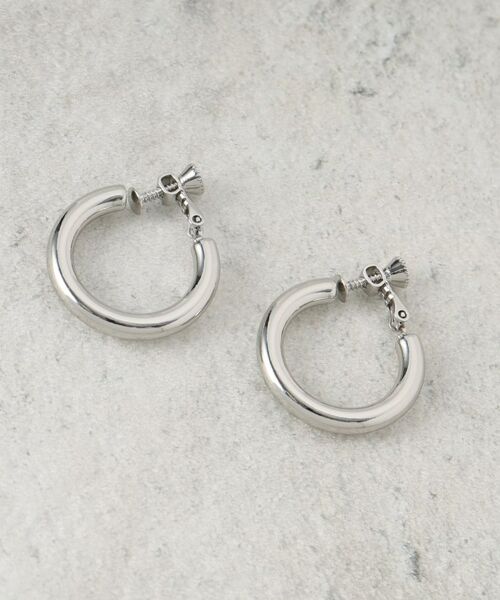OPAQUE. CLIP/オペーク ドット クリップ メタルリングイヤリング シルバー(006) 00
