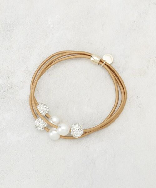 OPAQUE.CLIP / オペーク ドット クリップ ヘアアクセサリー | ロンデル×フェイクパール ポニー | 詳細1