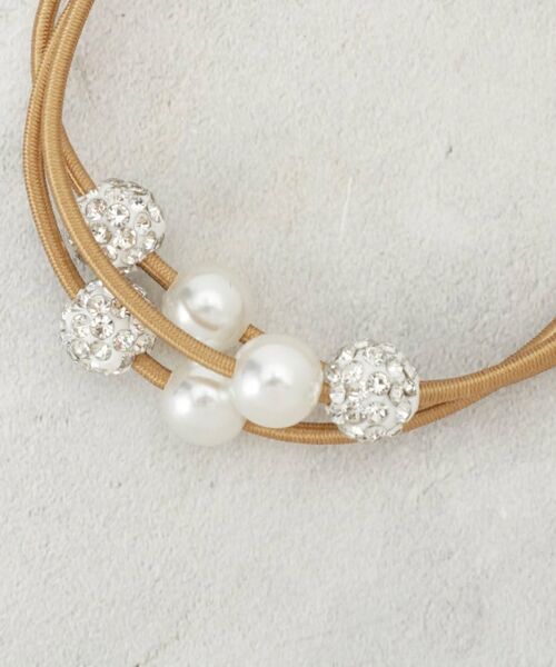 OPAQUE.CLIP / オペーク ドット クリップ ヘアアクセサリー | ロンデル×フェイクパール ポニー | 詳細2