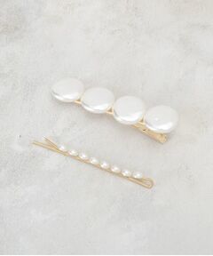 OPAQUE.CLIP / オペーク ドット クリップ ヘアアクセサリー | フェイクパールクリップ＆ヘアピン セット