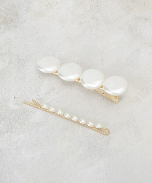 OPAQUE.CLIP / オペーク ドット クリップ ヘアアクセサリー | フェイクパールクリップ＆ヘアピン セット | 詳細1